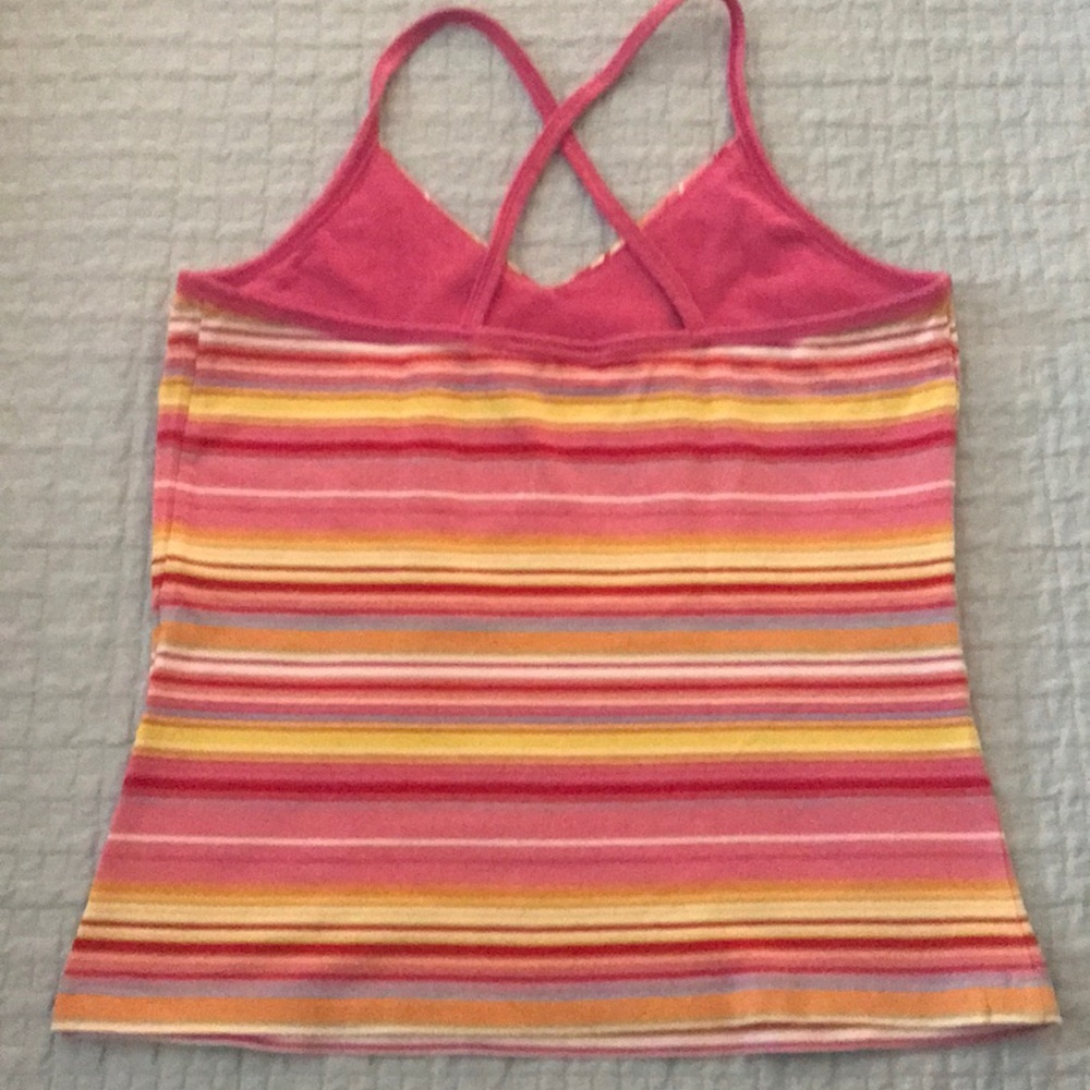 Mossimo striped tank top 95% cotton, 5% spandex - Picture 2 of 3